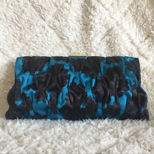 L.K. Bennett Floral Satin Evening Bag